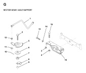 SECTOR GEAR / AXLE SUPPORT