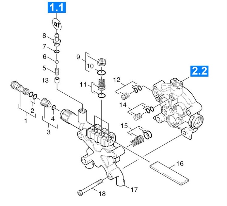 Karcher K7.85MWB GB (1.398502.0) Pressure Washer Cylinder head Spare