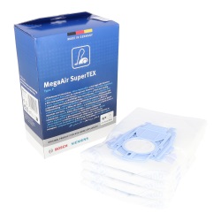 MegaAir SuperTEX - Type P x 4 Dust Bags 