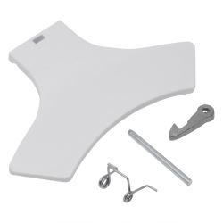 White Door Handle Spring & Hook Kit 