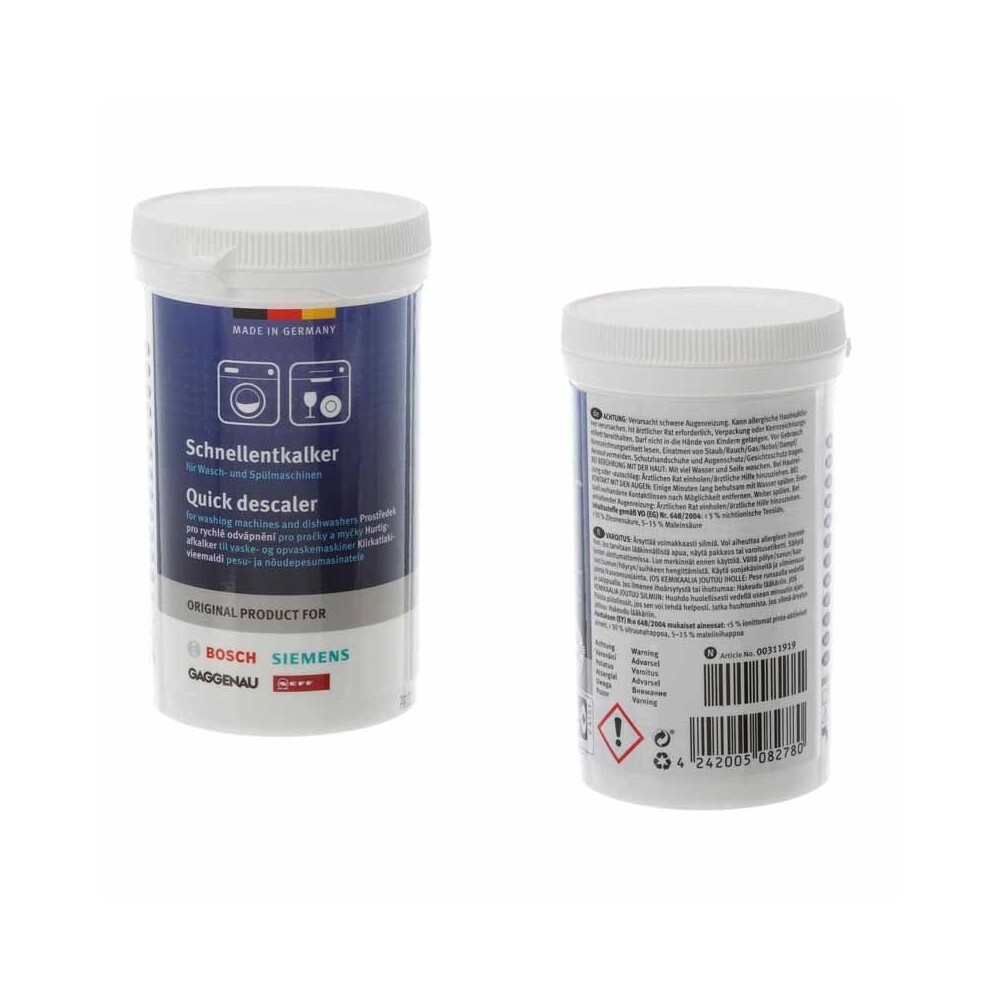 Bosch Washing Machine Descaler Part Number 00312340
