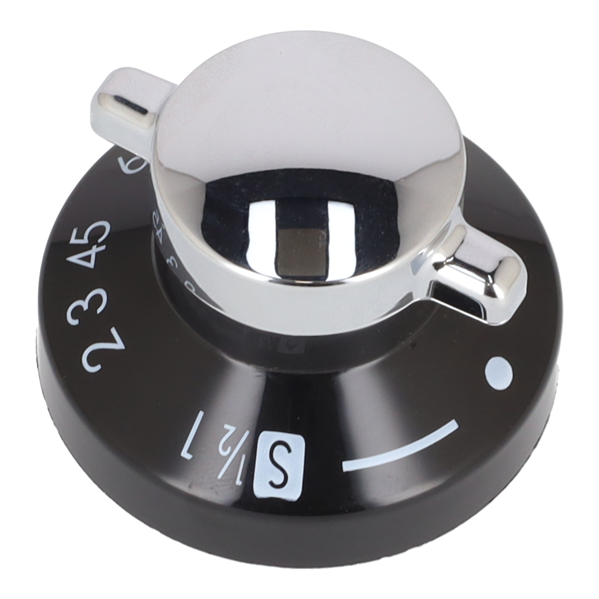 Diplomat Oven Knob Main Oven Black / Silver AntiClock Part Number