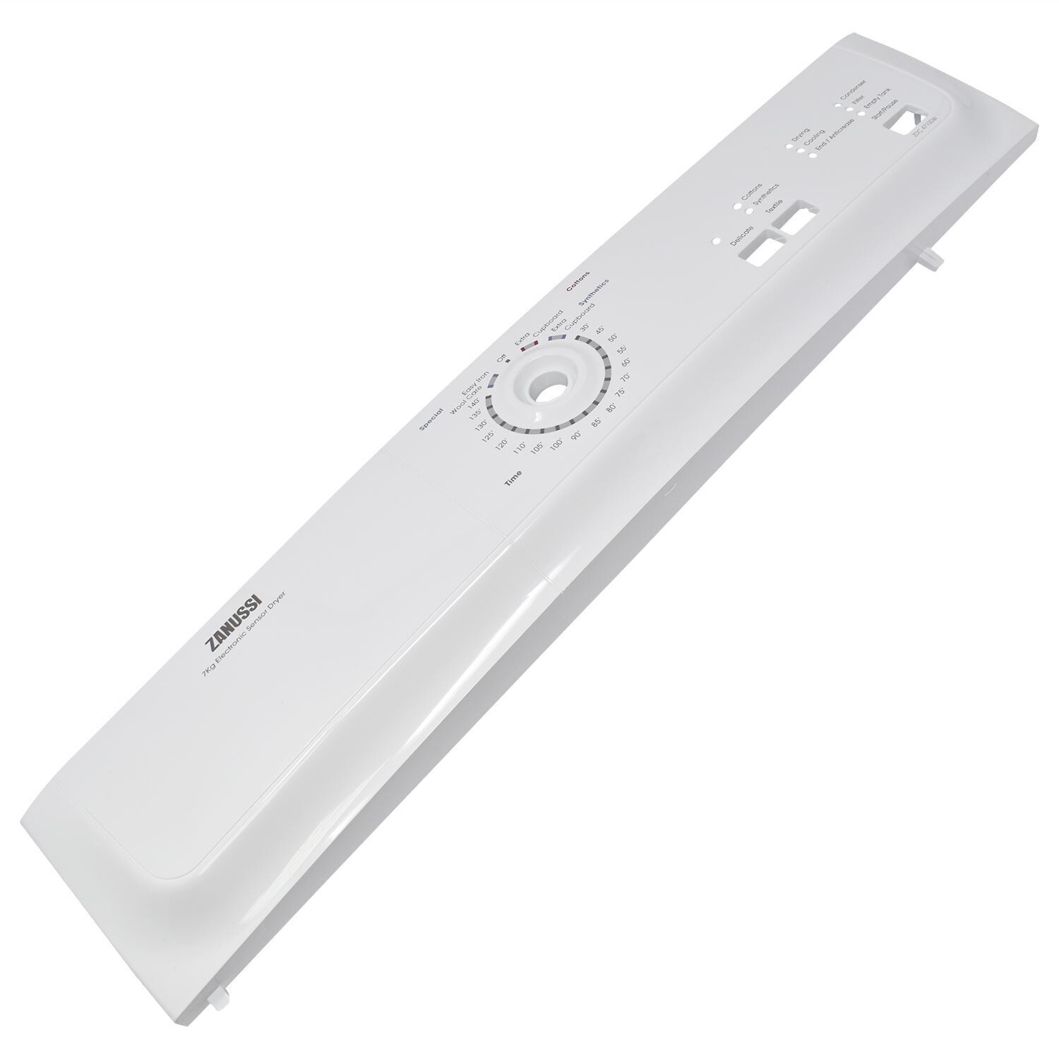 Zanussi Tumble Dryer Control Panel Silkscreened Part Number 1257303121