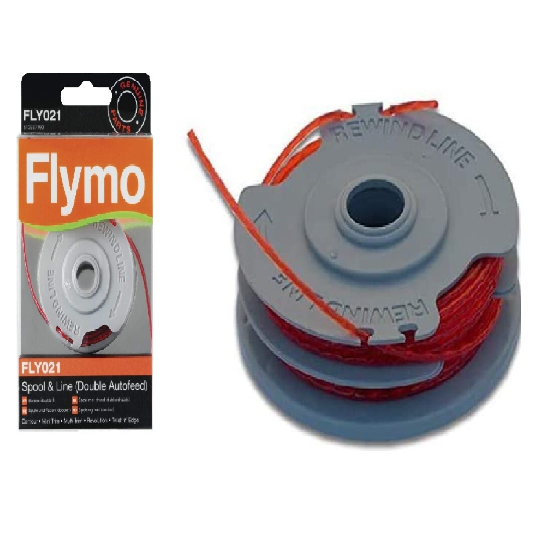 Flymo-FLY021A-Spool & Line Double avance automatique ** Genuine Parts ** 