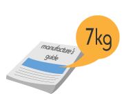 Follow the manufacturers guide for load sizes