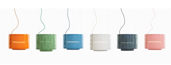 upcycled washing machine drum lights by Willem Heeffer