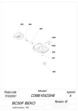 Beko BCSA269K30N (7520020008 K54265B) Fridge Freezer Spare Parts