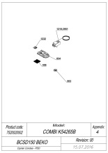 Beko BCSD150 BI 5050 STATIC COMBI I (7520020002) Frigorifero Con - Foto 2