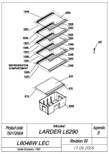 EXPLODED VIEW SHELVES L6046W LEC