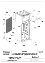 EXPLODED VIEW CABINET T5556W LEC
