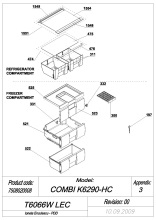 EXPLODED VIEW SHELVES T6066W LEC