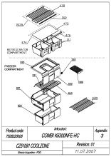 EXPLODED VIEW SHELVES CZ51081 COOLZONE