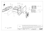 BARBAROS FS DOUBLE CATALYTIC LINEAR WALL OVEN BODY GR EXPLODED VIEW