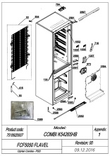 EXPLODED VIEW CABINET FCF5050 FLAVEL