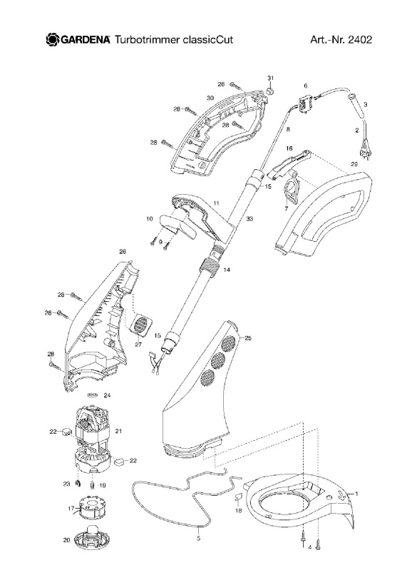 Gardena TURBOTRIMMER CLASSICCUT (240220) Trimmer PRODUCT COMPLETE