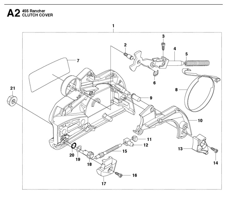 Husqvarna 455 Rancher Parts Breakdown