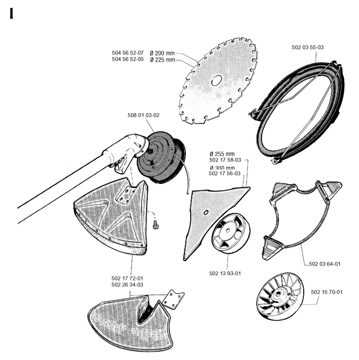Jonsered RS44 (199103) Trimmer ACCESSORIES Spare Parts Diagram