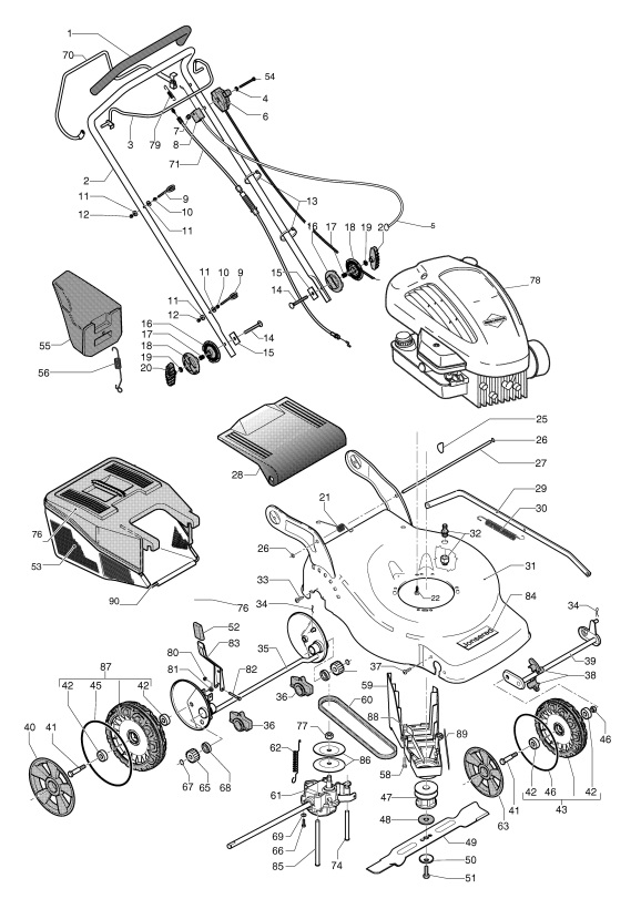Jonsered LM 2147 CMD (965160101) Lawnmower WHEELS & TIRES ... husqvarna 36 chainsaw wire diagram 