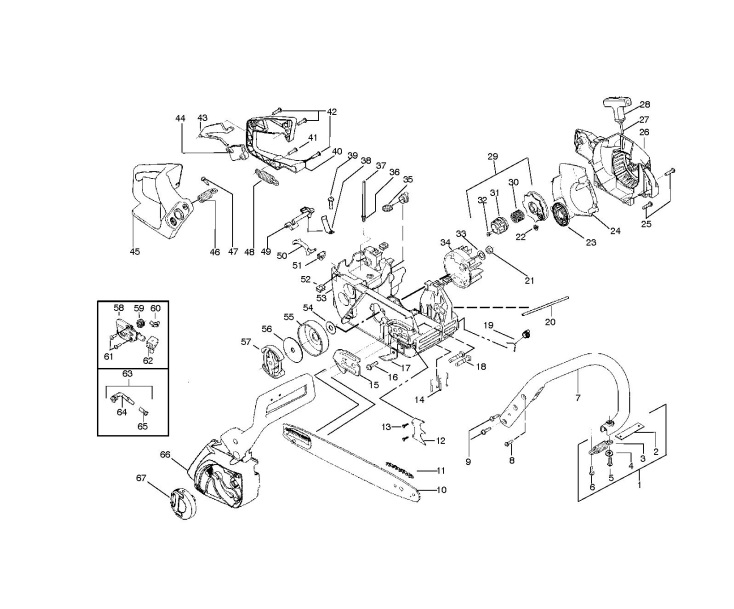 McCulloch Chainsaw Fuel Line Routing Diagram