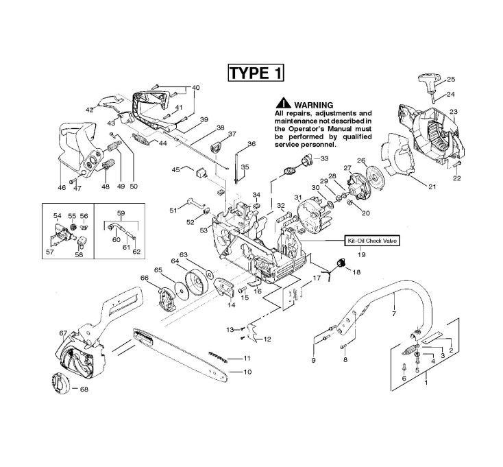 replace fuel line for mac 3516 chainsaw