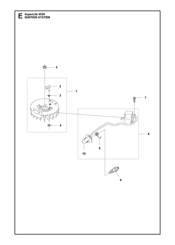 McCulloch SuperLite 4528 (966693301) Hedge Trimmer IGNITION SYSTEM