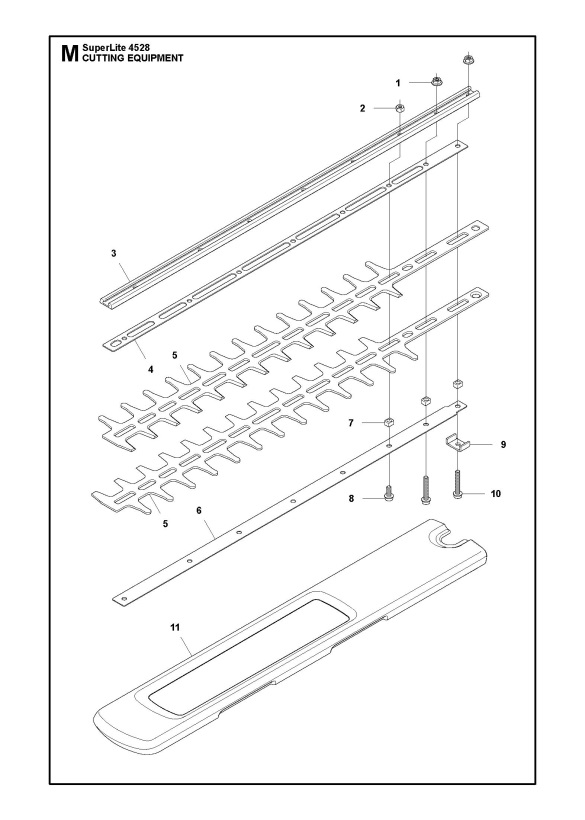 McCulloch SuperLite 4528 (966693301) Hedge Trimmer MOWER DECK / CUTTING
