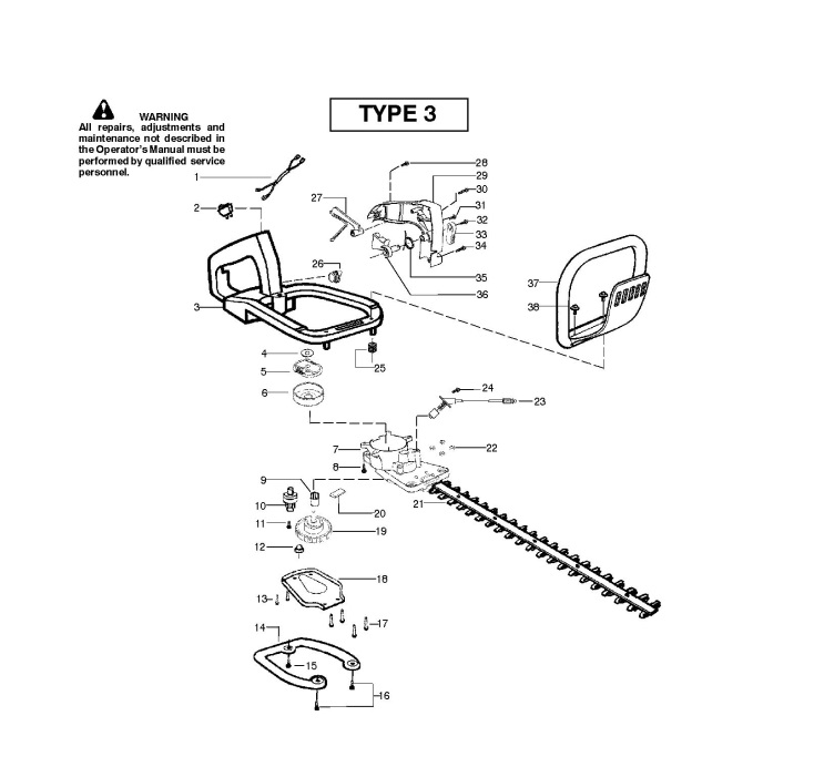 Mcculloch Hedge Trimmer Spare Parts Reviewmotors.co