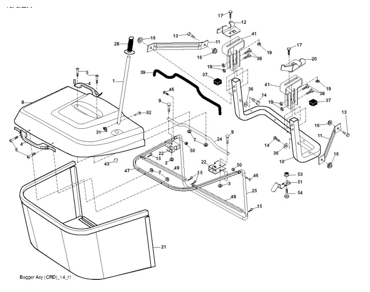 Partner P13592RB (96061017303) Ride On Mower BAGGER Spare Parts Diagram