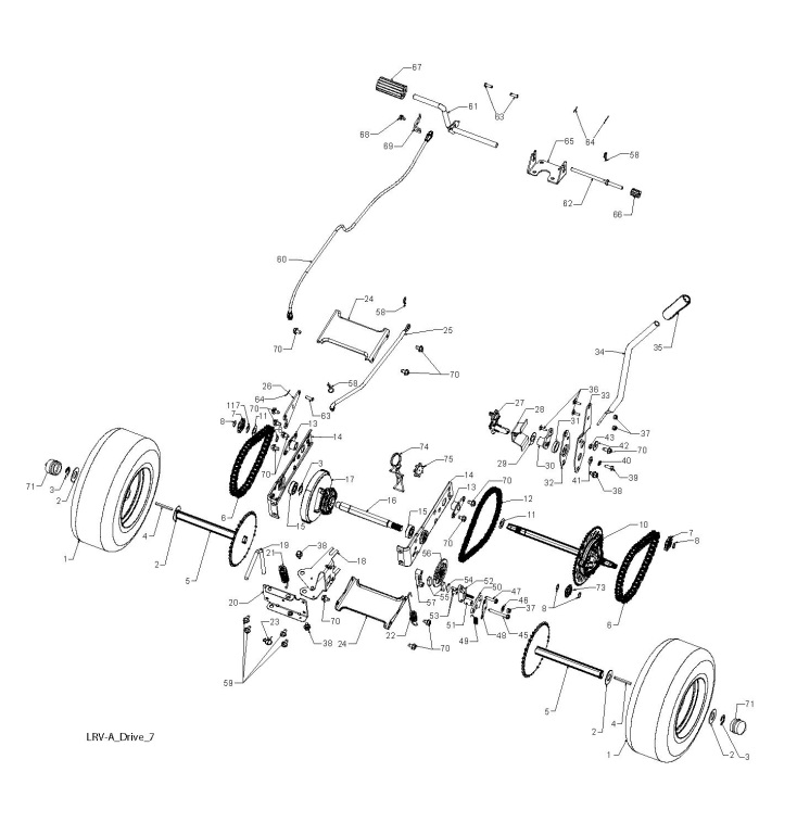 Partner P66-950SMD (96021001300) Ride On Mower DRIVE Spare Partner P66-950SMD (96021001300) Ride On Mower DRIVE Spare