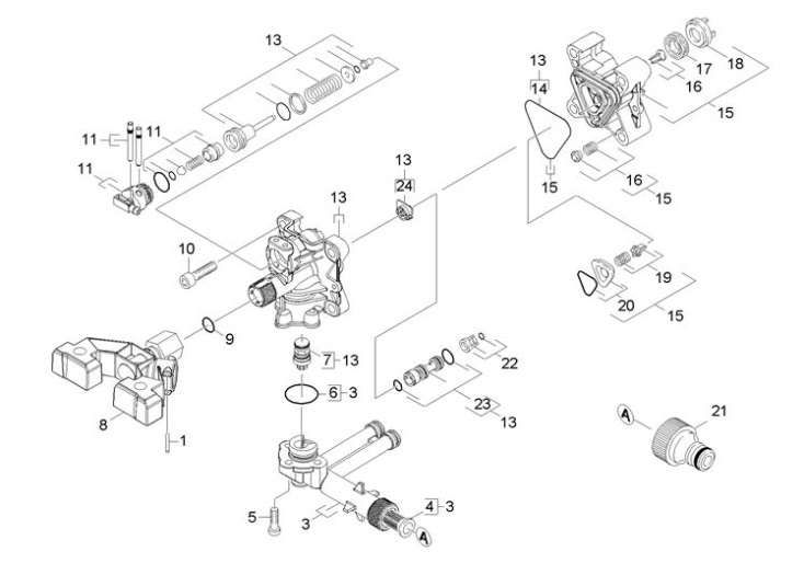 Karcher K5 Premium EU (1.181313.0) Pressure Washer Housing Spare Parts