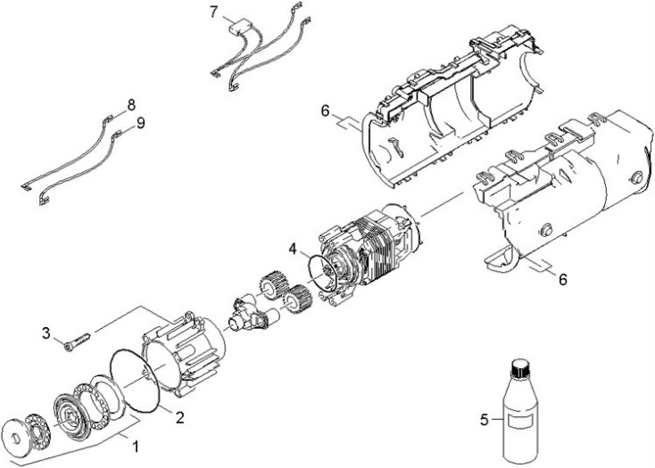 Karcher K2.425 EU (1.674103.0) Pressure Washer Motor Spare Parts Diagram