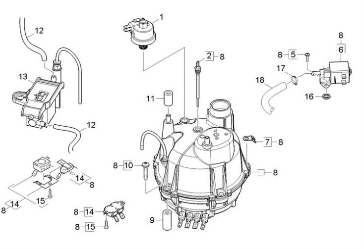 Karcher SC4.100 C EU (1.512370.0) Steam Cleaner Boiler Spare Parts Diagram