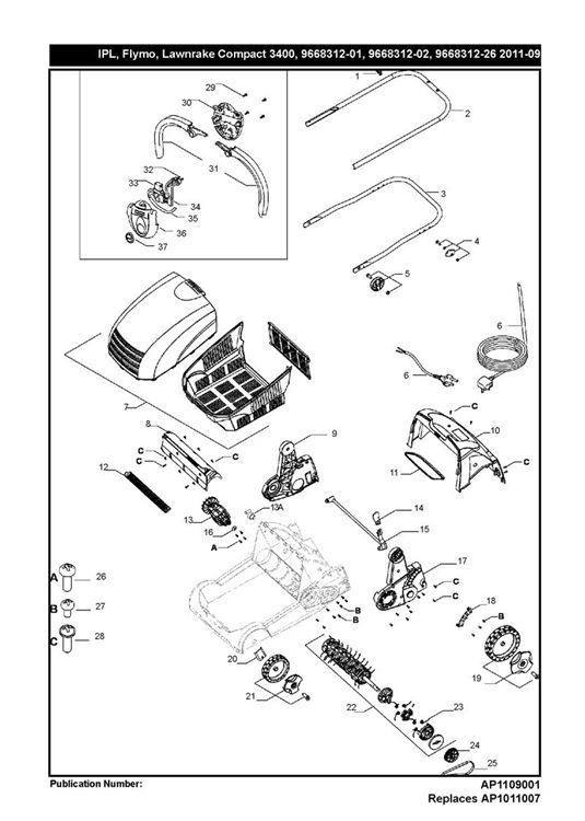 LAWNRAKE COMPACT 3400 (966831202)