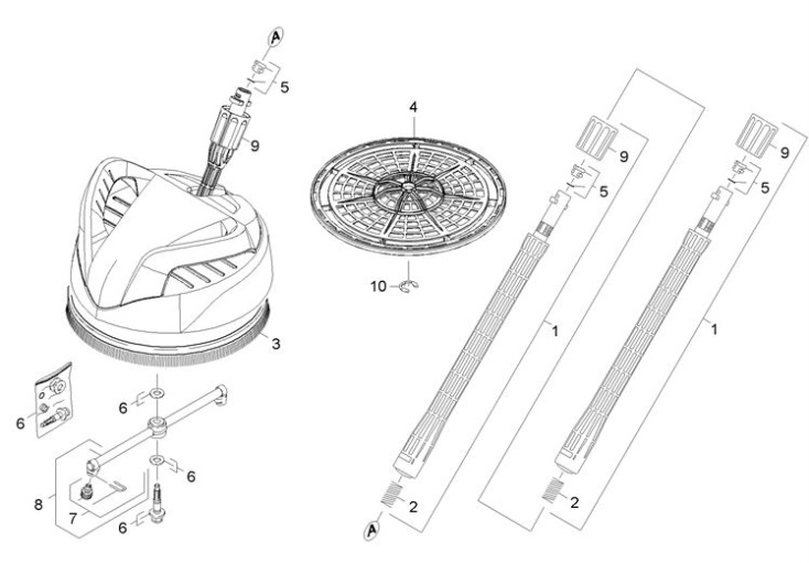 Karcher K3.97 M DeLuxe GB (1.636293.0) Pressure Washer Surface cleaner