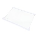 Glass Shelf & White Edge Trims 451 x 302mm 