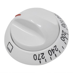 White Knob Temperature Switch Dial 