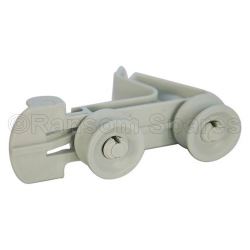 Basket Rail Wheel and Support Clip