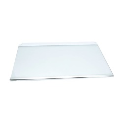Glass Shelf & Silver Front Edge Trim