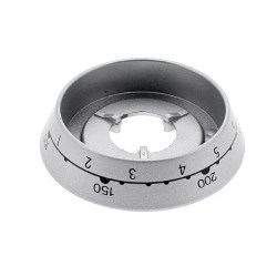 Top Oven Grill Control Knob Silver Outer Ring Bezel