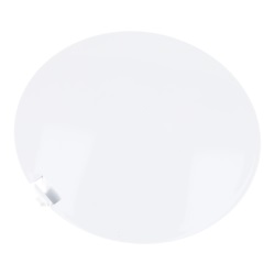 Flap White Cover Round