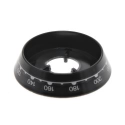 Black Temperature Control Knob Outer Ring Bezel