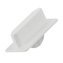 Glass Shelf Side Plastic Support Seating