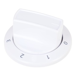 White Control Knob Switch