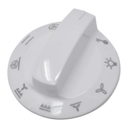 Function White Knob Switch Dial 