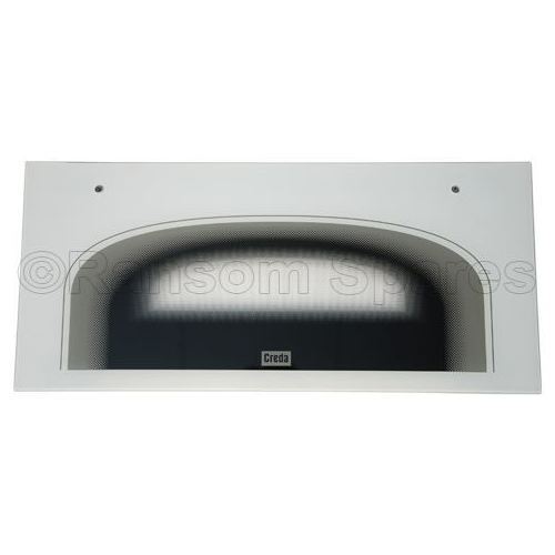 Creda Oven Top Door Glass White Part Number C00228817 Ransom Spares