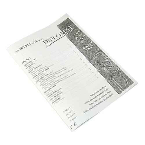 Diplomat Oven Select 600 Manual
