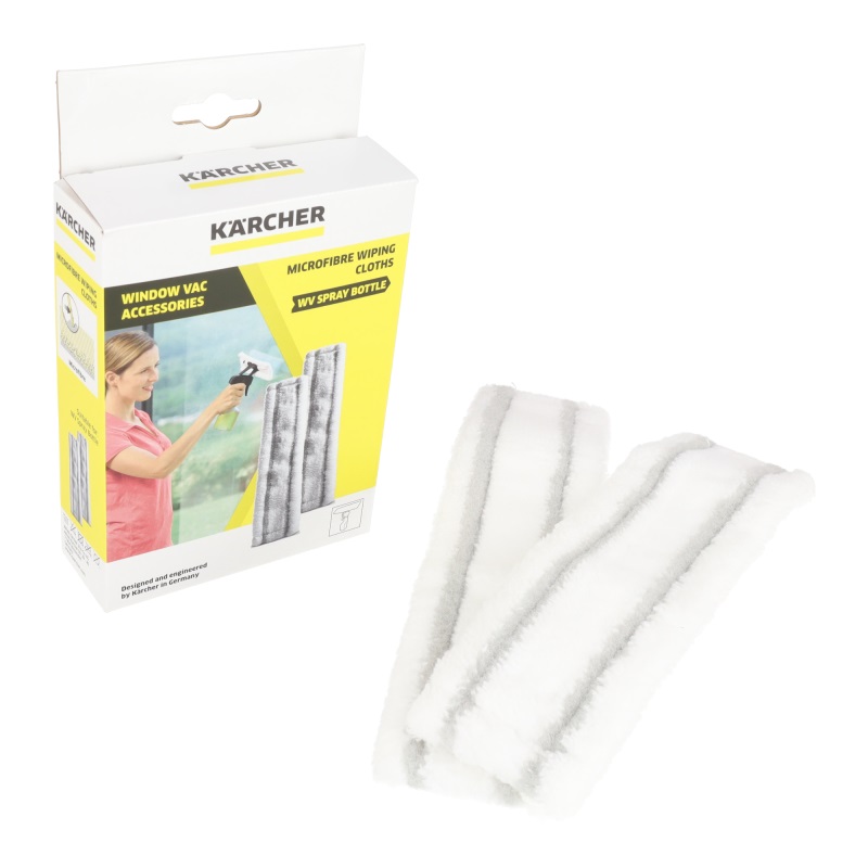 Karcher Window Cleaner Microfibre Cleaning Pads X 2 Part Number 2.633